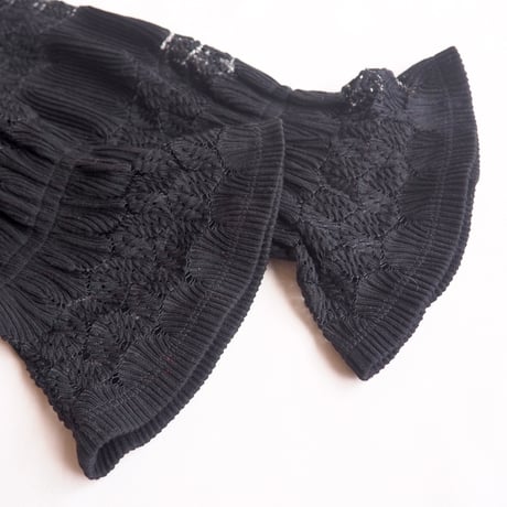 90s〜 sheer knit design tops
