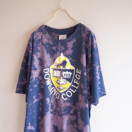 90s "Hanes" bleach print t-shirts