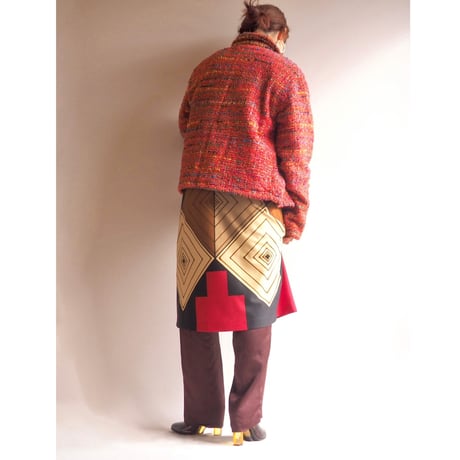 "Karen Hart" multi color tweed jacket