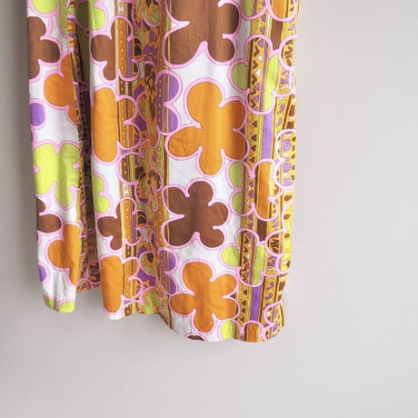 70s floral maxi skirt