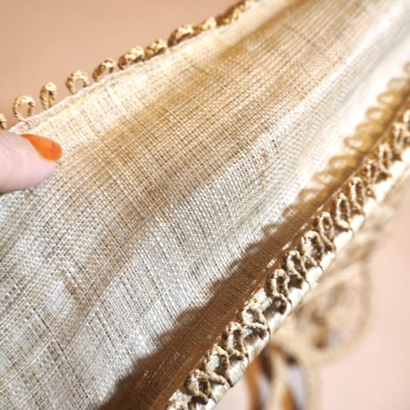 boho rattan square × circle bag