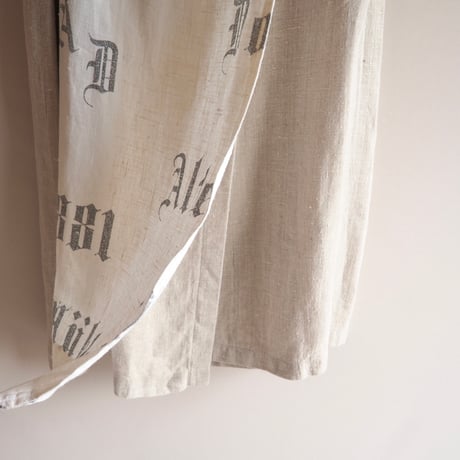 "SIEBENSTEIN" linen design wrap maxi skirt