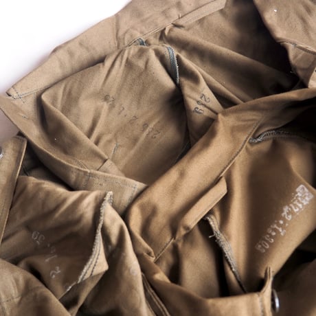 Czech Army deadstock  fly front work jacket