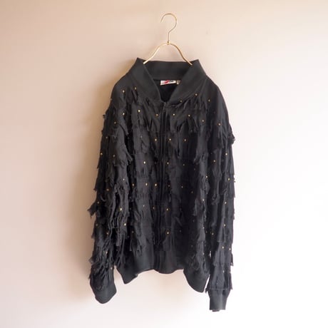 "KAKTUS" studs fringe blouson