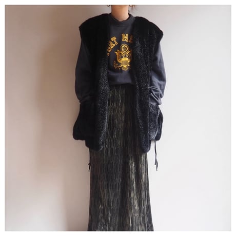 "NIEDIECK JOLIPEL" oversized faux fur design vest