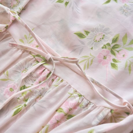 70〜80s "Nocturne" floral night gown