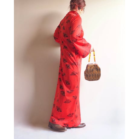 "David Brown" Chinese floral maxi dress