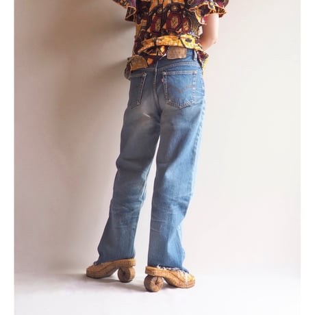 90s made in USA Levi's 501 damage denim pants