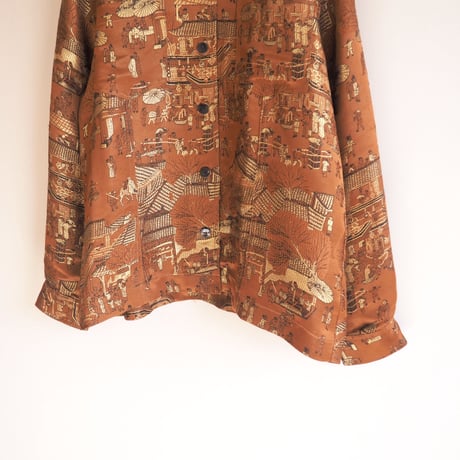 "chico's" copper brocade jacket