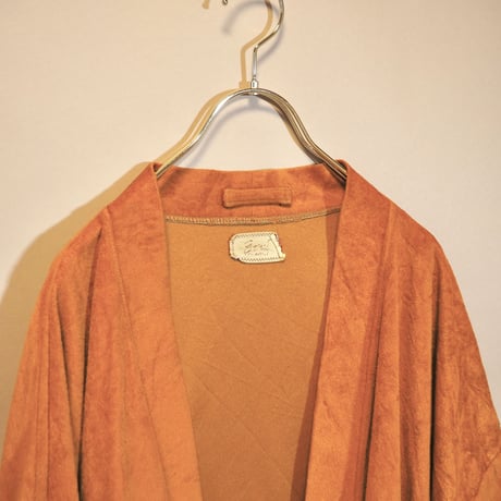 60s orange pile robe