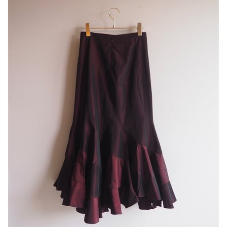 "Gianna Persiga" satin marmade skirt