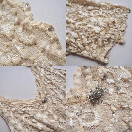 80s〜 "Stefanyszyn" lace jacket & dress set