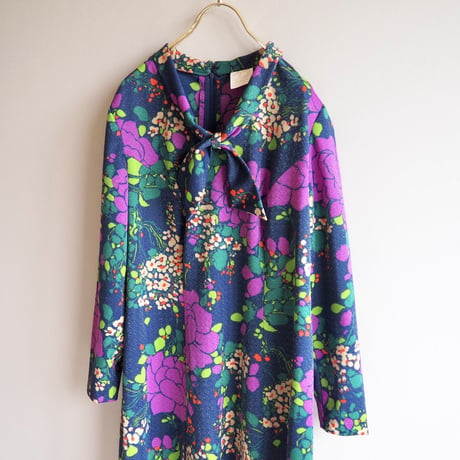 70s made in Sweden glitter floral maxi dress