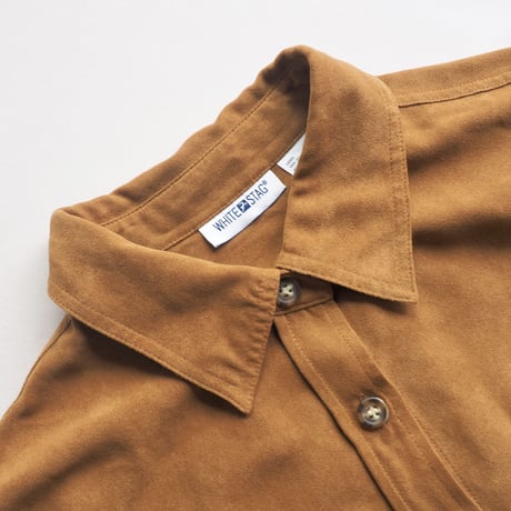 "White Stag"  brown faux suède shirts
