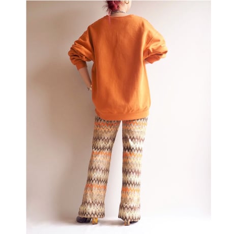 made in Italy metallic knit flare pants