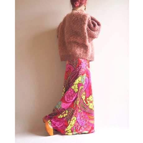 vintage hand knit mohair design sweater