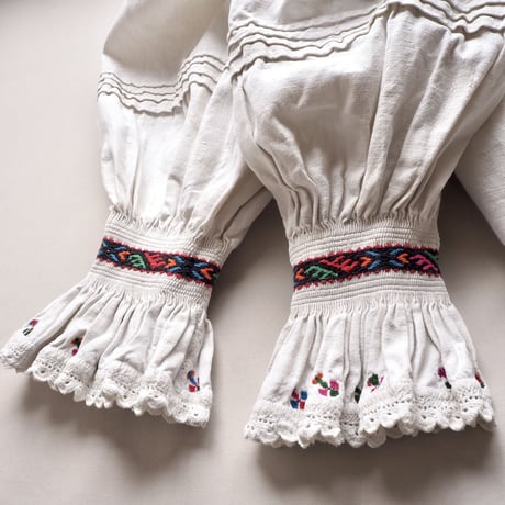 vintage romanian embroidered midi dress
