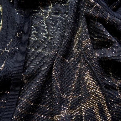 80〜90s abstract metallic cardigan