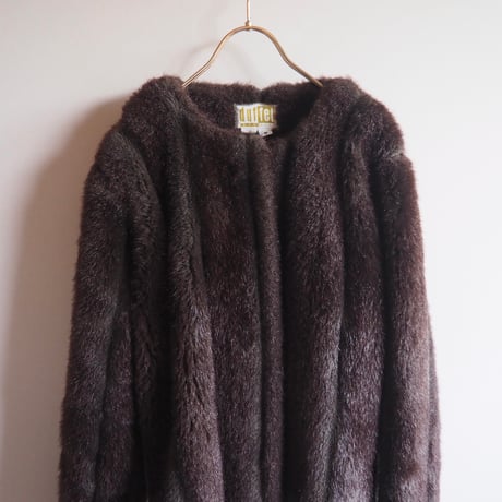 "duffel outdoor" cropped faux fur jacket