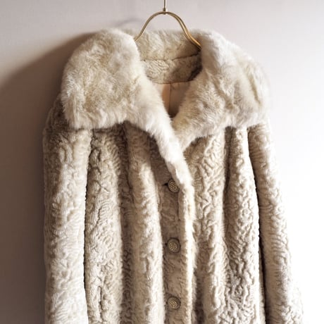 60s "Susan Lynn" faux emboss fur coat