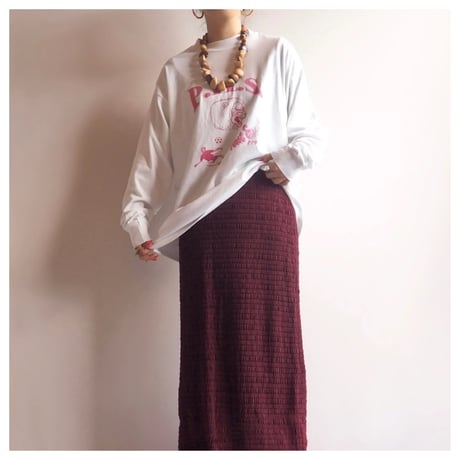 90s "center star" print long t-shirts