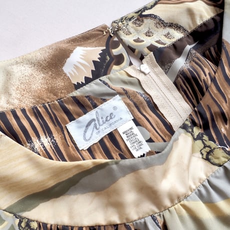 70s landscape painting maxi dress