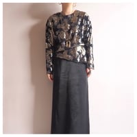 80s〜 "JH Collectibles" metallic floral blouse