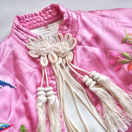 50〜60s chinese embroidered quilt jacket (PK)