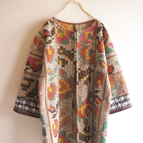 vintage suzani embroidered robe