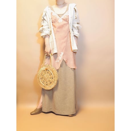 vintage raffia circle  bag
