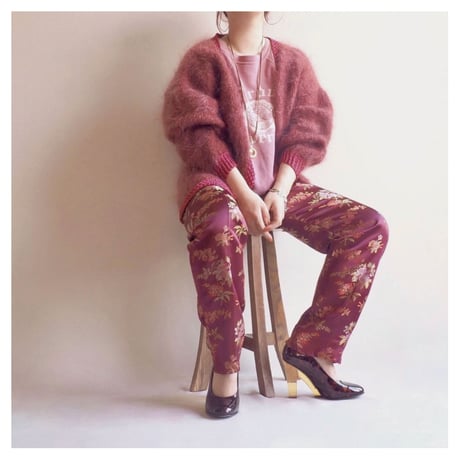 "Ann Taylor" floral brocade tapered pants