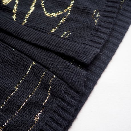 80〜90s abstract metallic cardigan