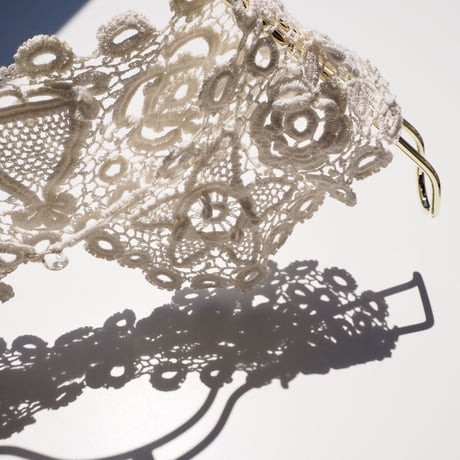 antique Irish crochet lace collar