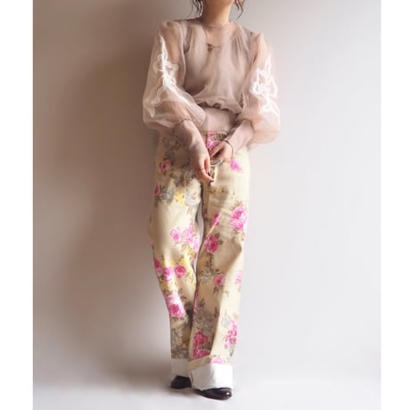 vintage floral pants