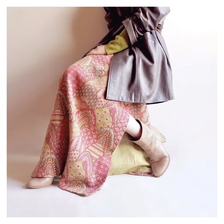 70s "Jolly" tapestry maxi skirt
