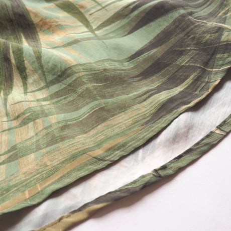 90s〜 leaf print cache coeur maxi dress