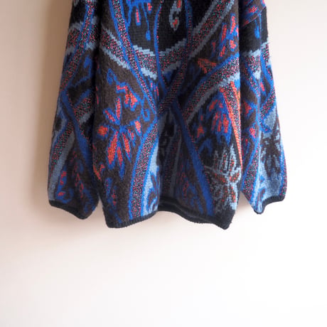 "Connexion Au Contraire" metallic abstract sweater