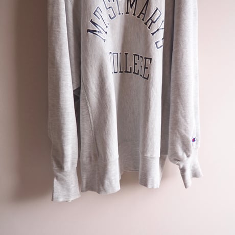 90s champion reverse weave damage college sweat