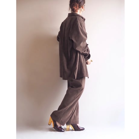 "Arfred Dunner" faux suede blouse & pants set