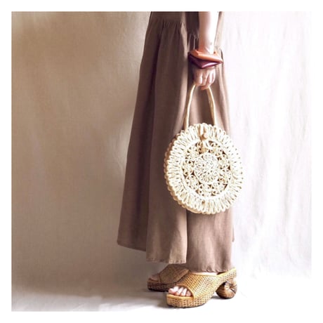 euro vintage brown oversized maxi dress