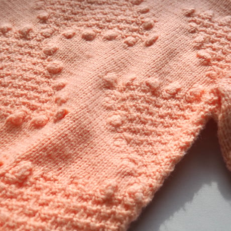 vintage mockneck popcorn sweater