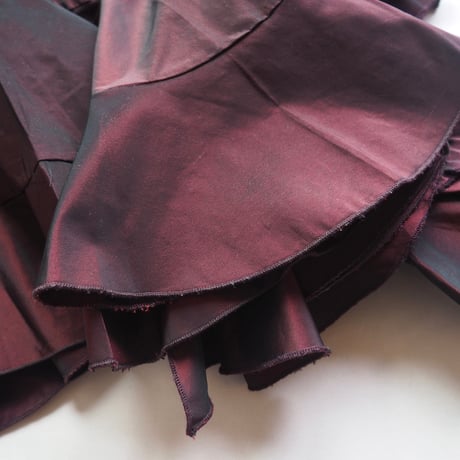 "Gianna Persiga" satin marmade skirt
