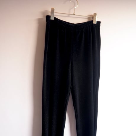 "R&M Richards" black velours easy pants