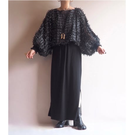 70〜80s "Andree Gaye" ribbon design blouse