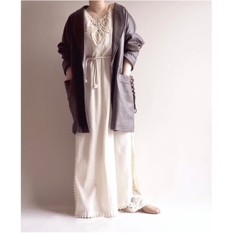 "Pierre Balmain" lamb leather coat