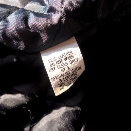 made in Australia drawstring suede × quilted jacket