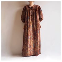 70s "Twilight" abstract house maxi dress