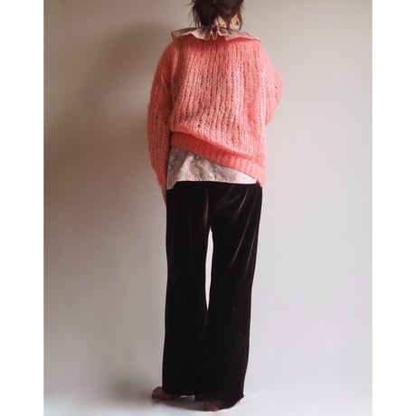 vintage low gauge fuzzy sweater