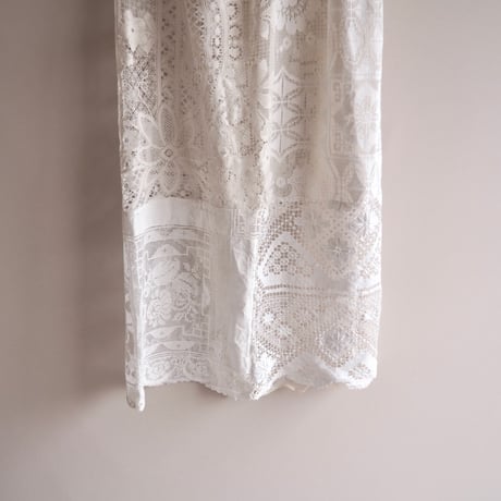 original remake lace patchwork maxi skirt 【A】