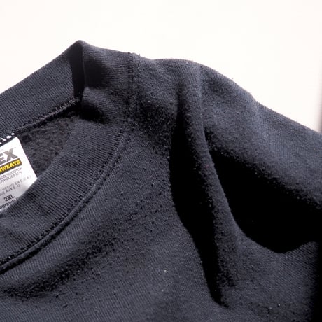 90s "Tultex" black oversized plain sweat